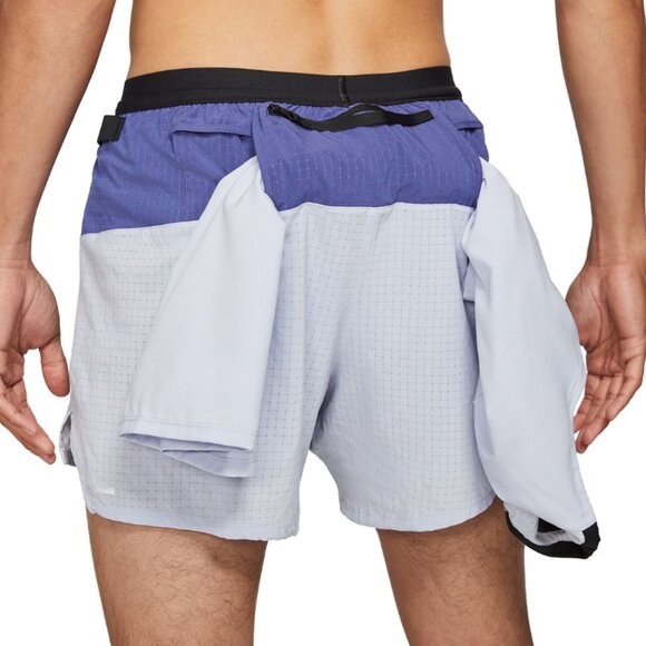 Nike Dri-Fit 5in Trail Flex Stride Short Mens Running Hiking Athletic Shorts Tan - Picture 8 of 8